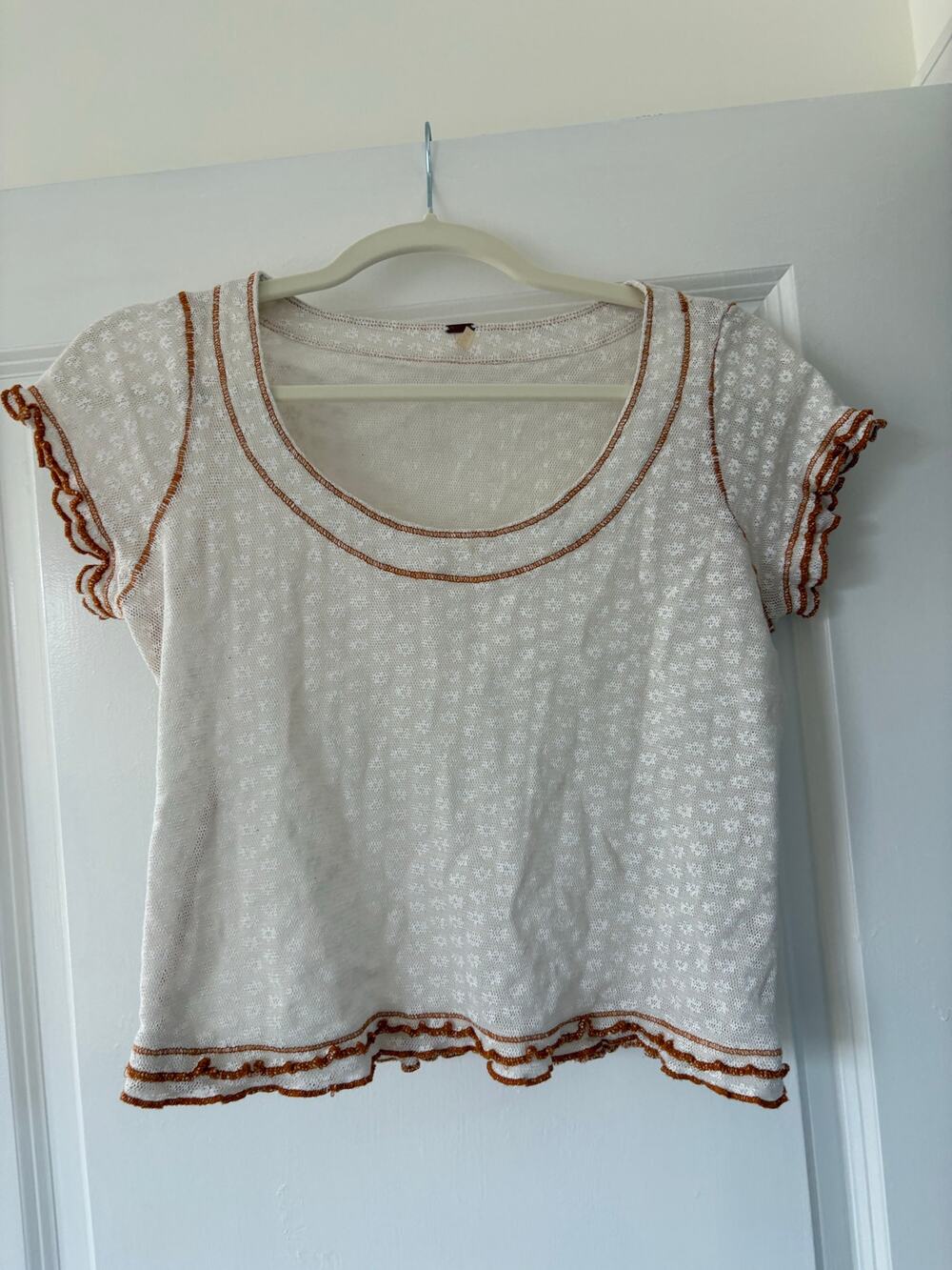 Free People Mesh / Lace T Shirt